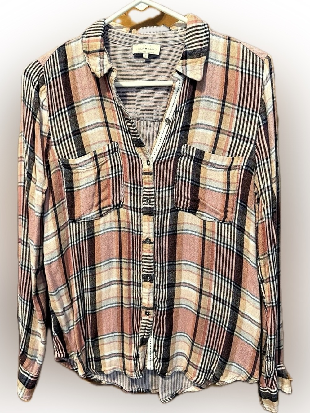 Lucky Brand in Pink & Black Size Small